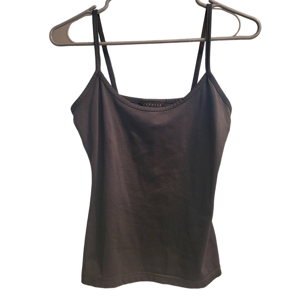 Express Charcoal Gray Nylon Cami - Size S
